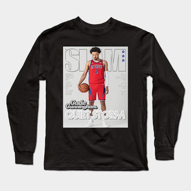 Cade Cunningham Long Sleeve T-Shirt by Disco 3 